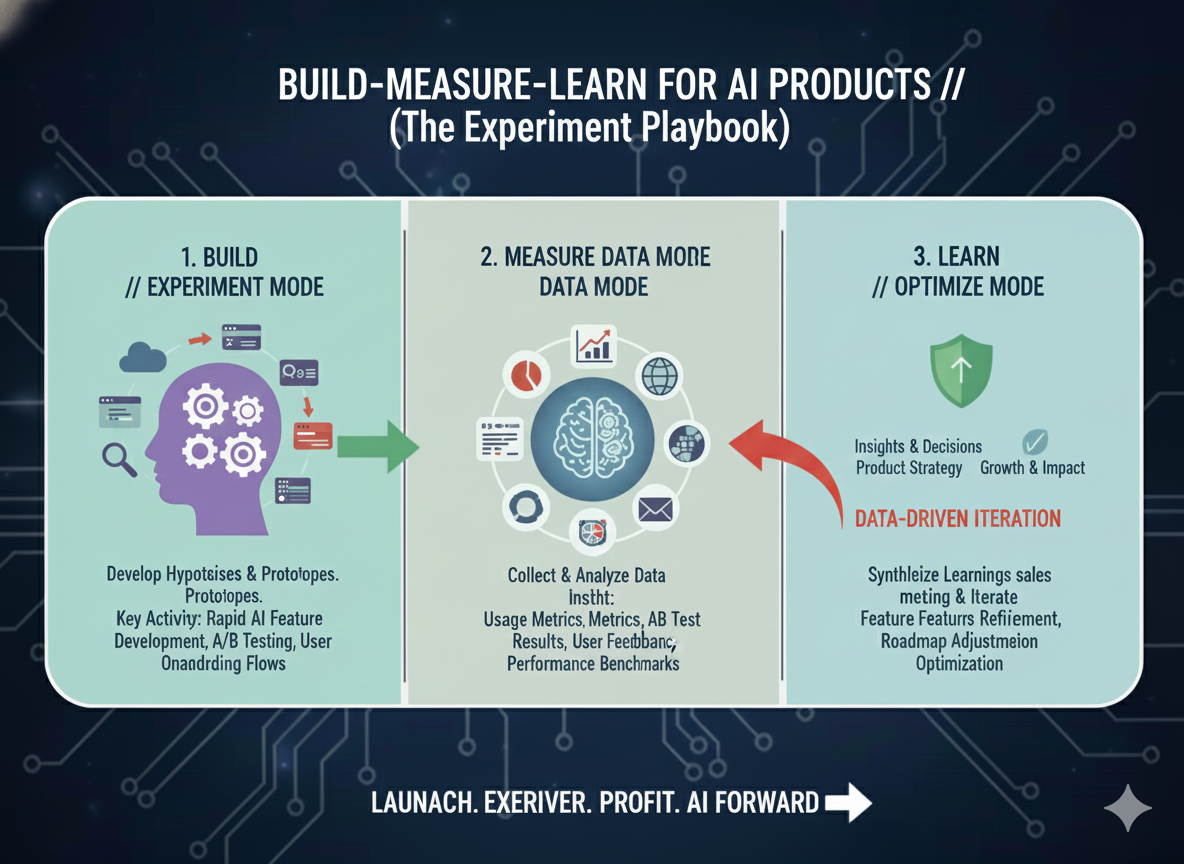Build-Measure-Learn for AI Products (The Experiment Playbook)